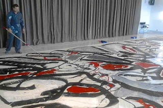 Illustration for article titled Pedro Sandoval, Abstract Neo-Expressionist Painter, Has A World Series To Remember